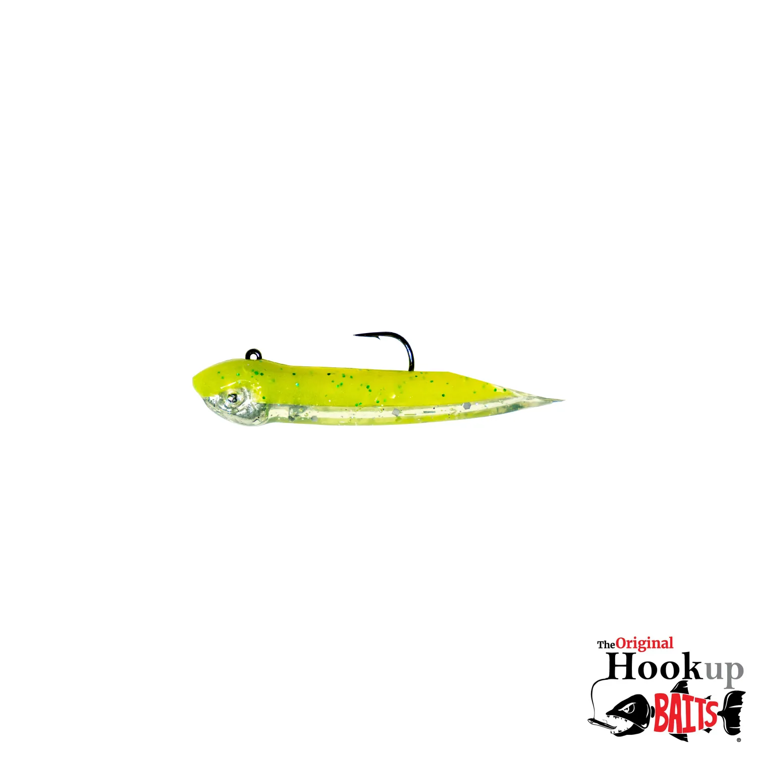 Hookup Baits Small Jigs, Color: Glow Green Silver, Size: 1/16oz