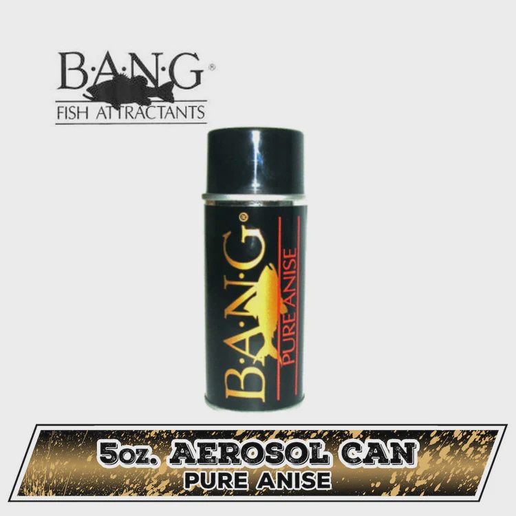 Bang Fish Attractant 5oz. Aerosol, Scent: Anise