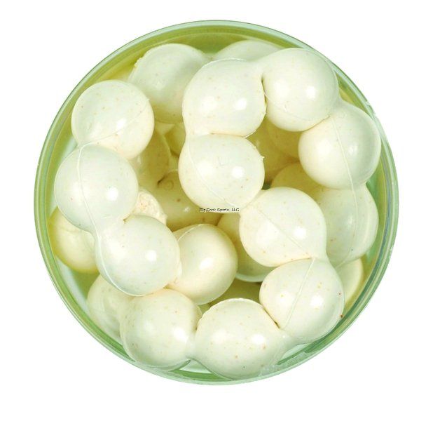 Berkley Powerbait Eggs Floating Magnum, Scent / Color: Garlic / Flourescent White