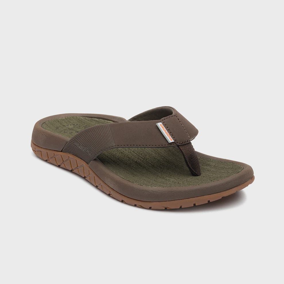 Grundens Fishfinder Sandals, Color: Dark Brown, Size: 8