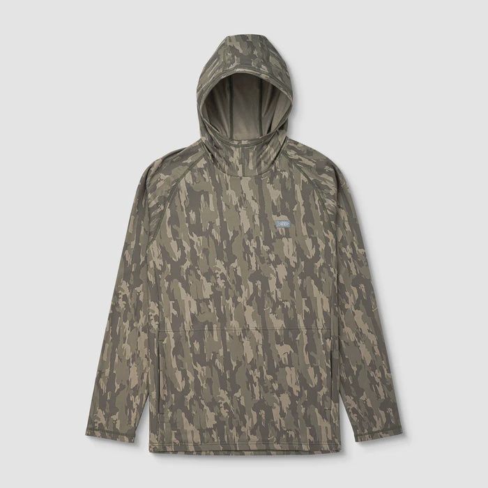Aftco Coastal Layer Hoodie, Color: Olive Current Camo, Size: Small