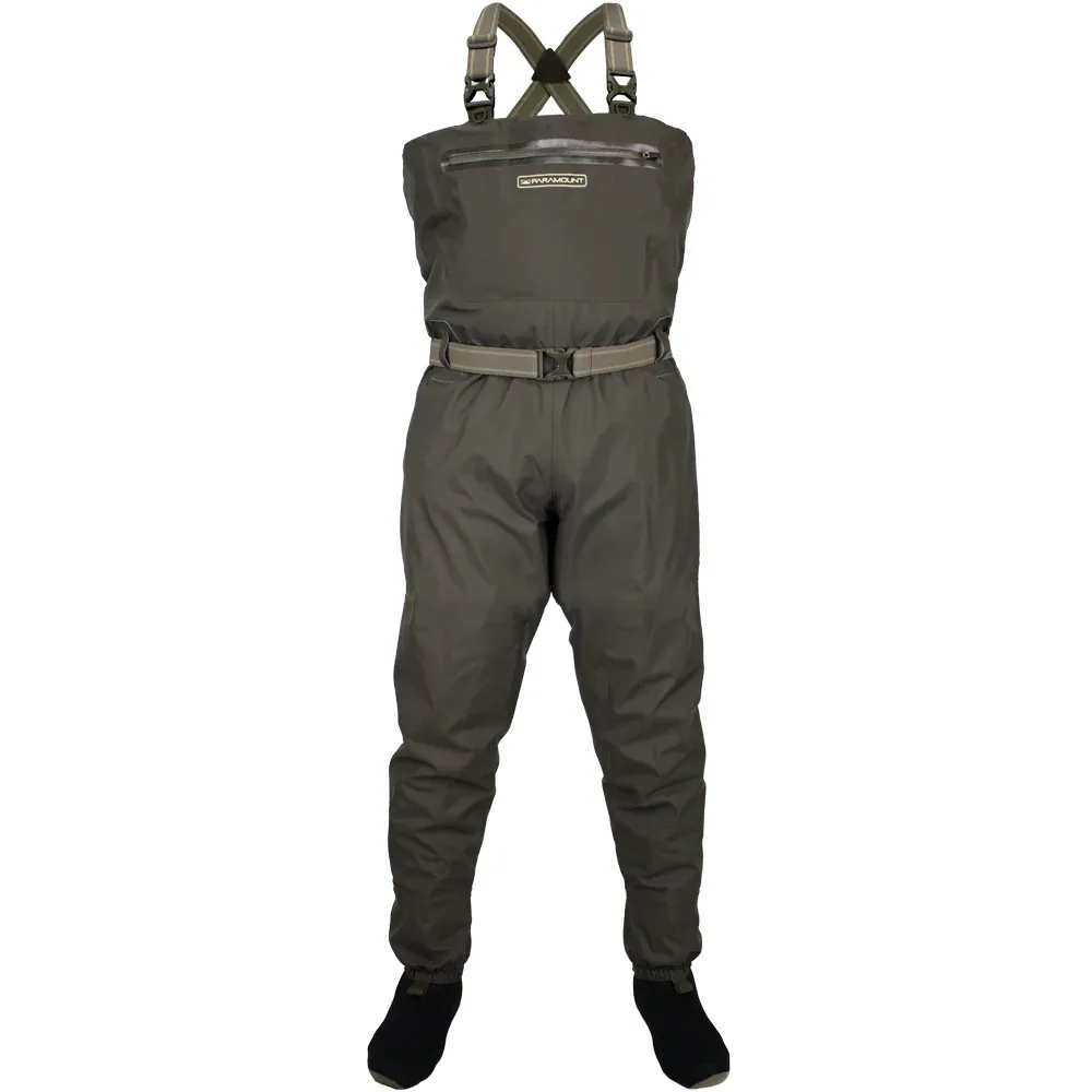 Paramount Stonefly Breathable Fishing Chest Waders, Color: Elk, Size: Small
