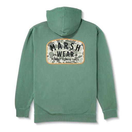 Marsh Wear Alton Camo Hoodie, Color: Alpine Green, Size: Small