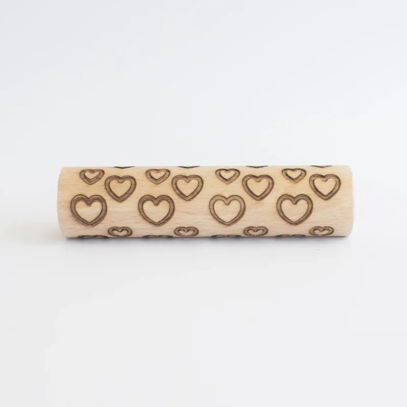 Houten roller - Hartjes