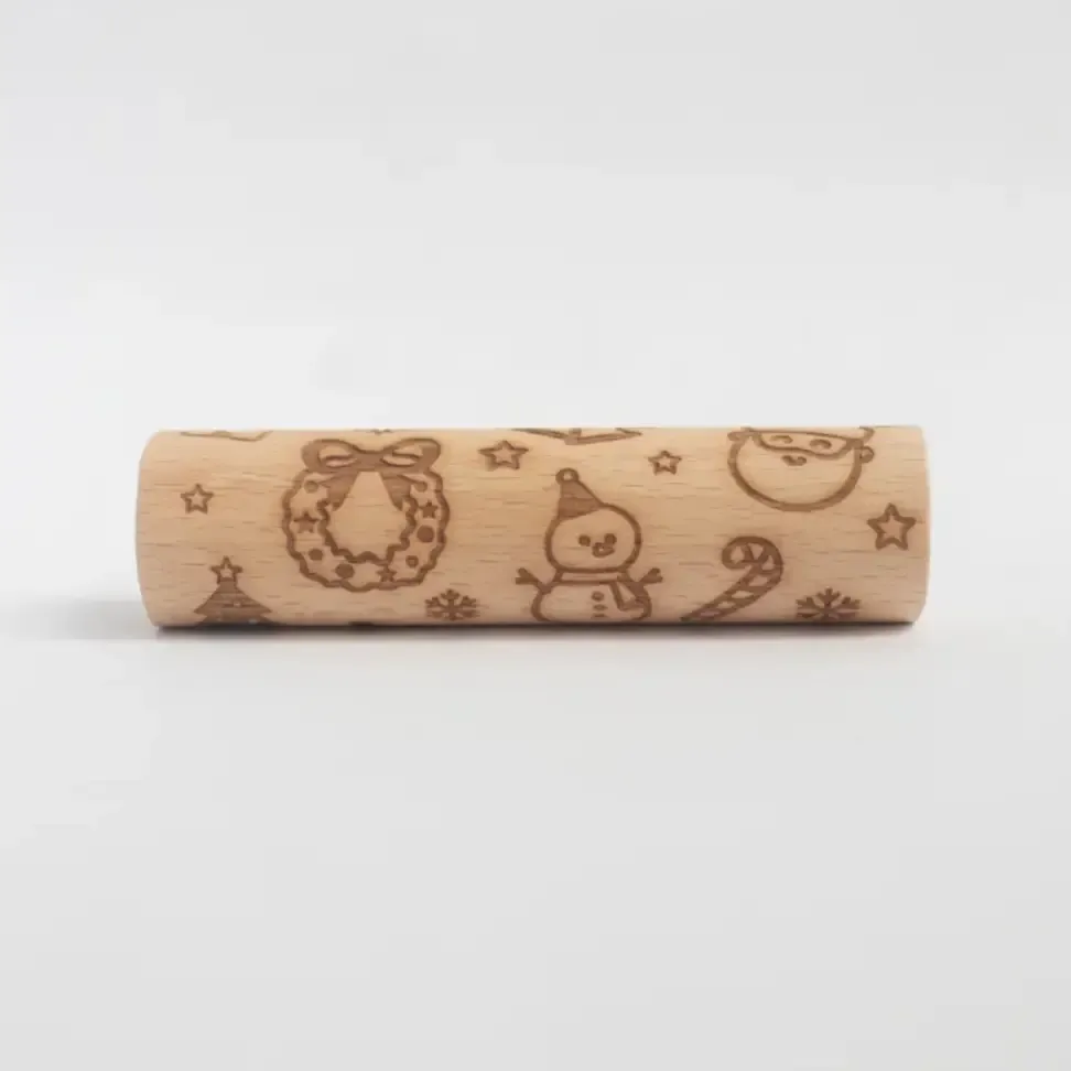 Houten roller - Kerst / Christmas 