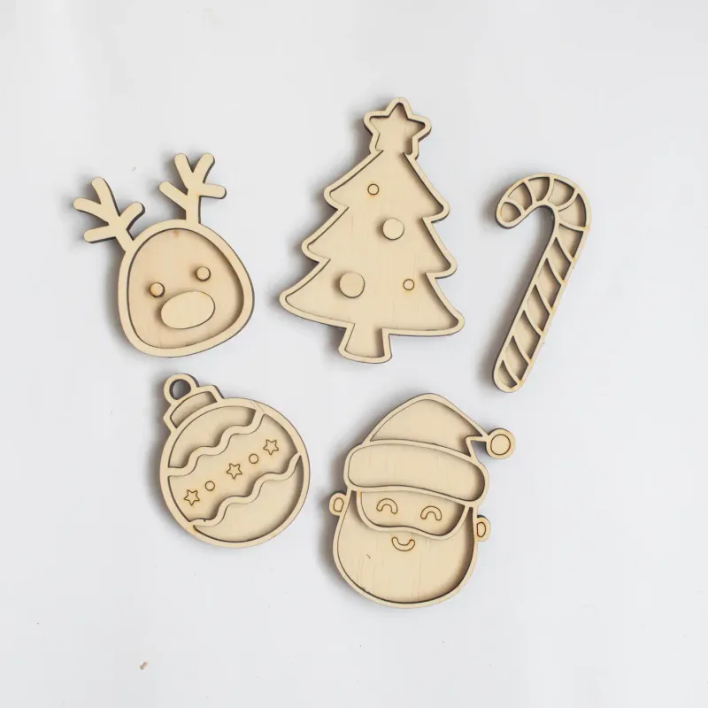 Houten speeltray miniset - Kerst / Christmas