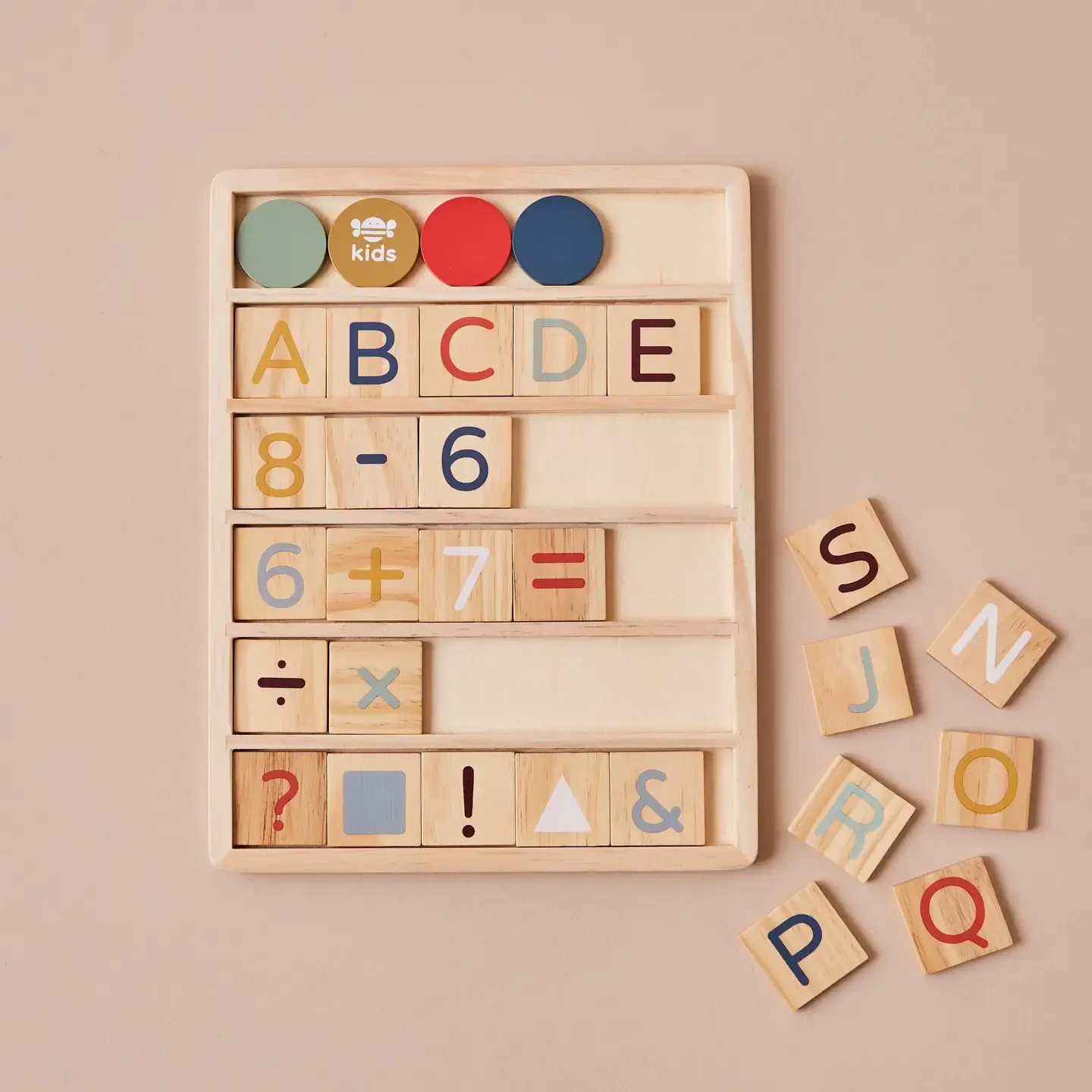 Houten alfabet - leer- en speelpuzzel
