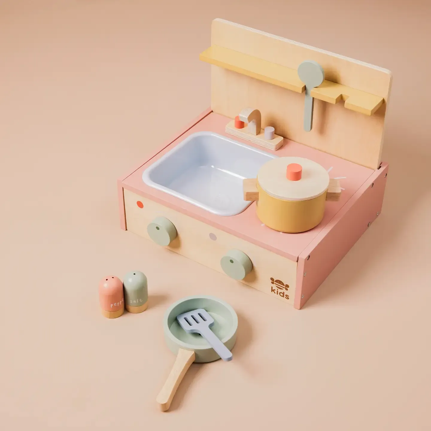 Keuken met houten tafelblad (FSC)