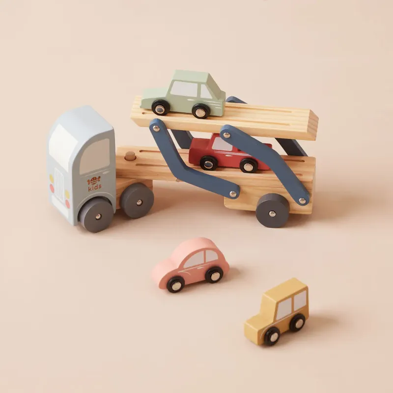 Houten transportwagen