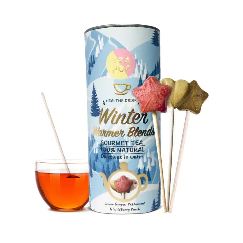 Winter Warmer THEE op een stokje!,100% Natural Crystallised Tea