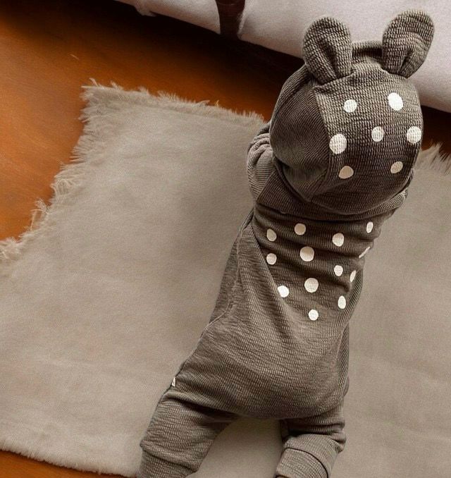 Bambi-jumpsuit voor baby&#39;s - Grijs