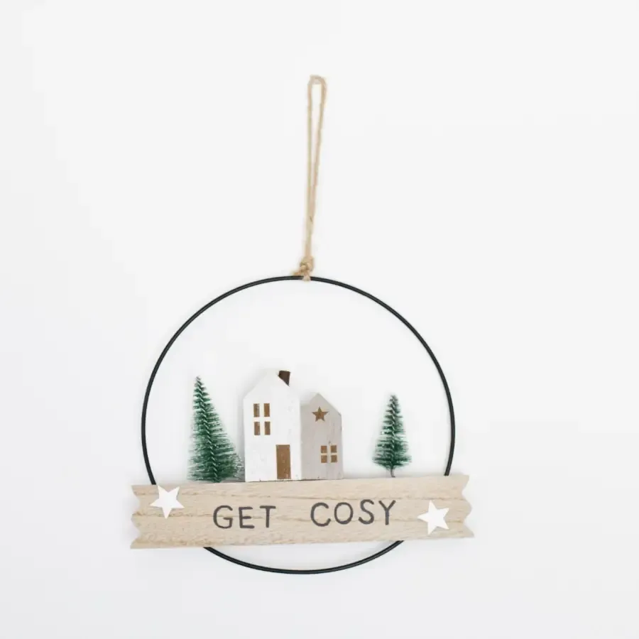 Get Cosy metalen framehanger voor kerst