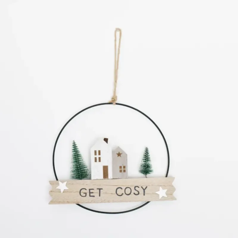 Get Cosy metalen framehanger voor kerst