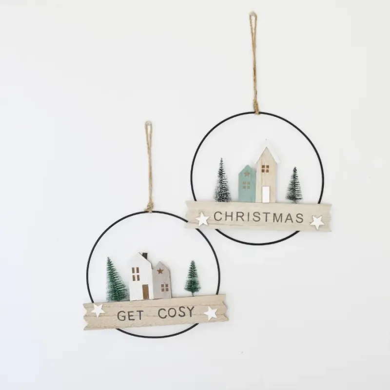 Get Cosy metalen framehanger voor kerst