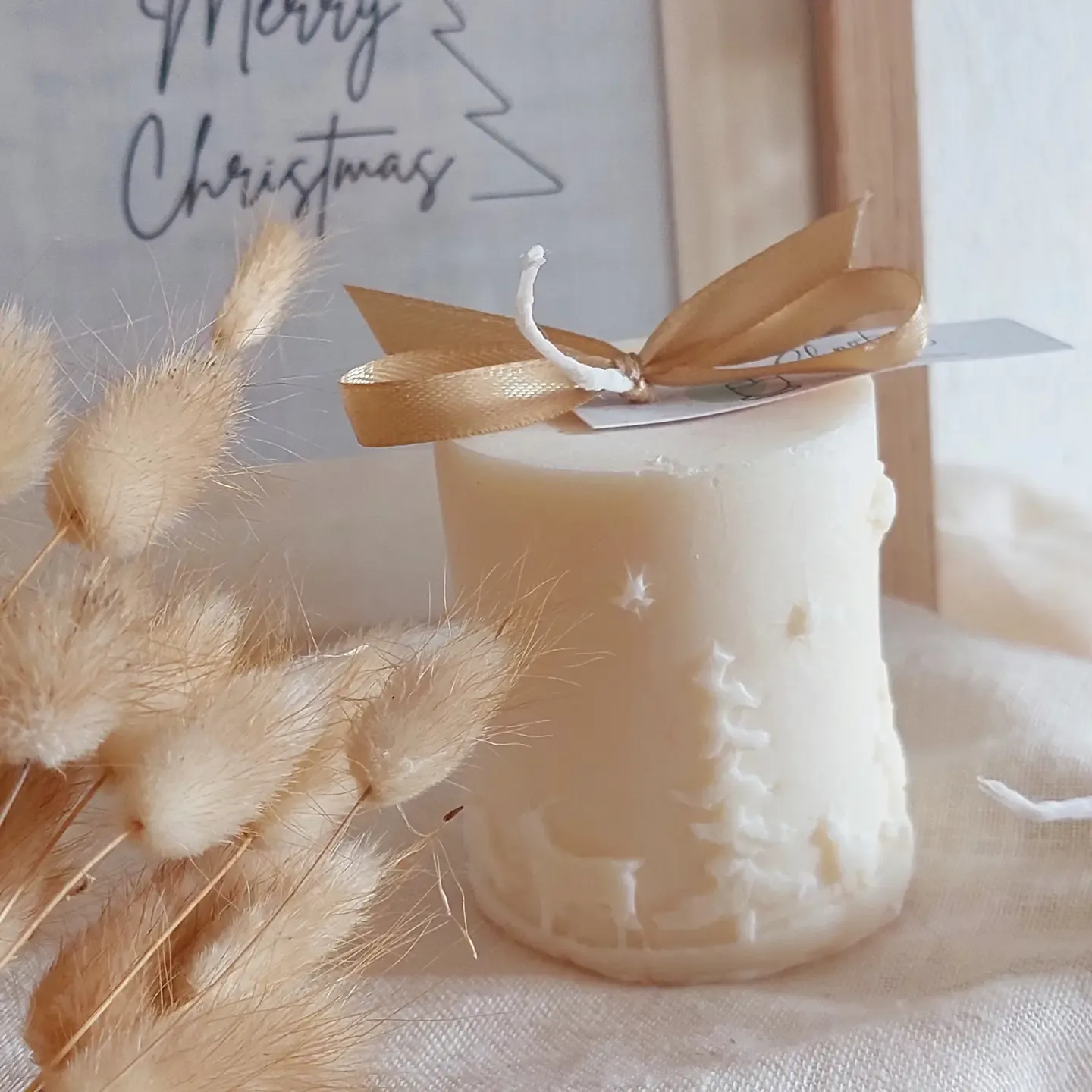Kerstkaars met soja