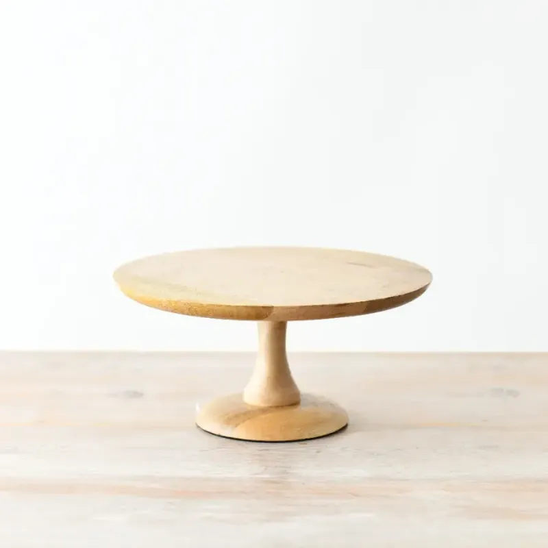 Mangohouten taartbord 25cm