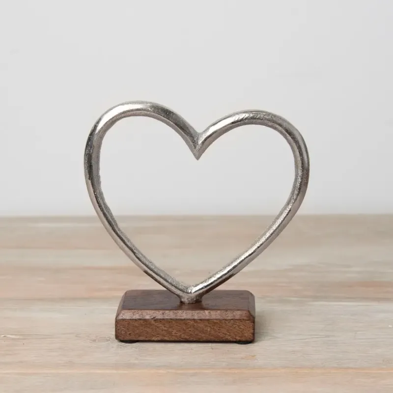 Metalen hart, 23cm