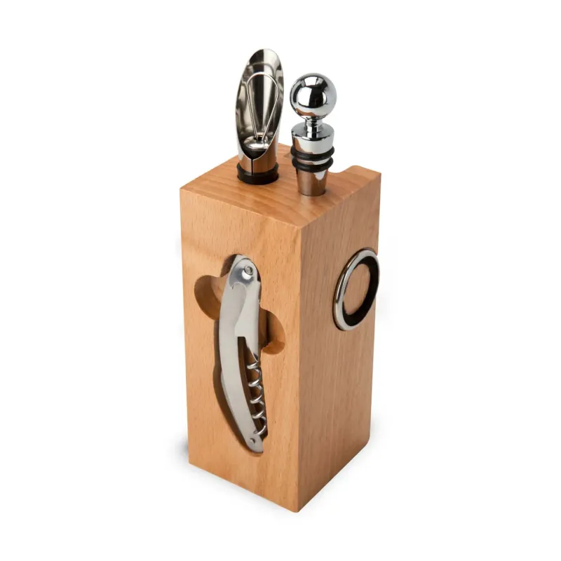 Wijnaccessoires / beukenblok