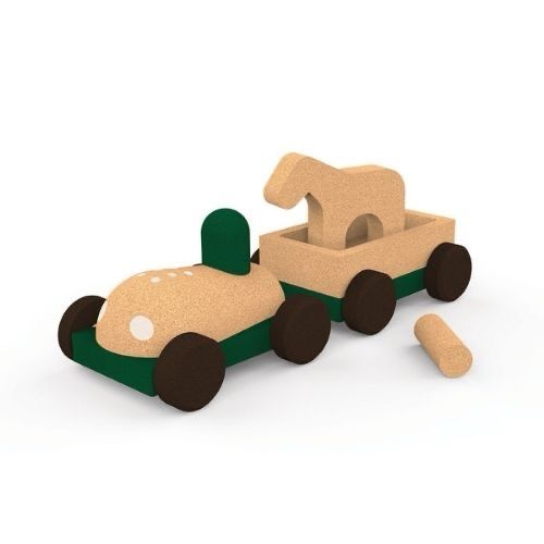Groene tractor