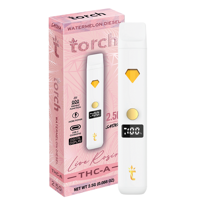 Torch THC-A Disposables, Flavor: Watermelon Diesel 2.5 g (Sativa)