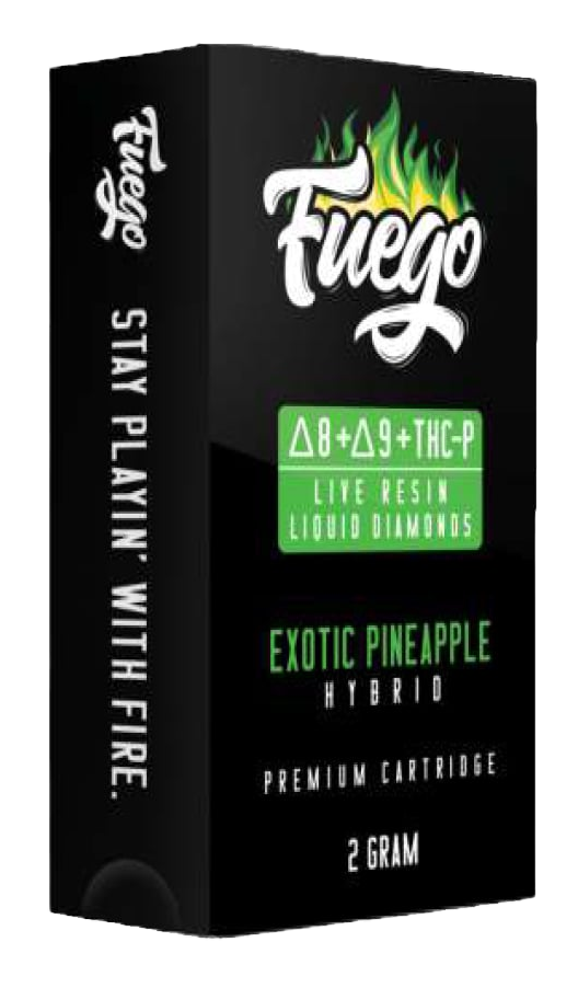 Fuego 510 carts, Flavor: Exotic Pineapple (Hybrid) Live Resin Liquid Diamonds - 2g 510 cart