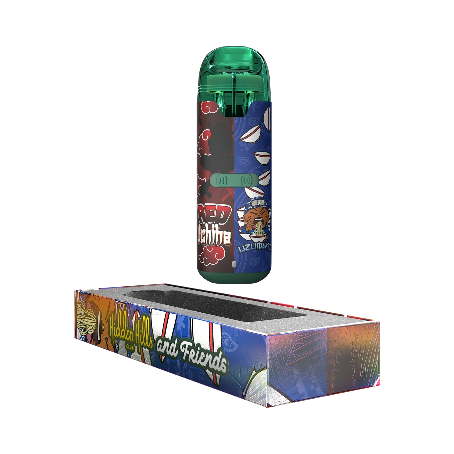 Hidden hills and friends  2g disposable (2 flavors), Flavor: Red Uchiha / Uzumaki