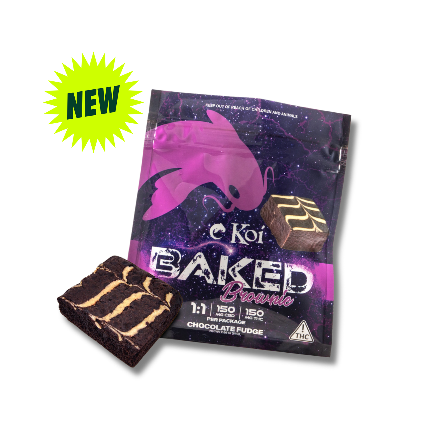 (1) BAKED BROWNIE - KOI