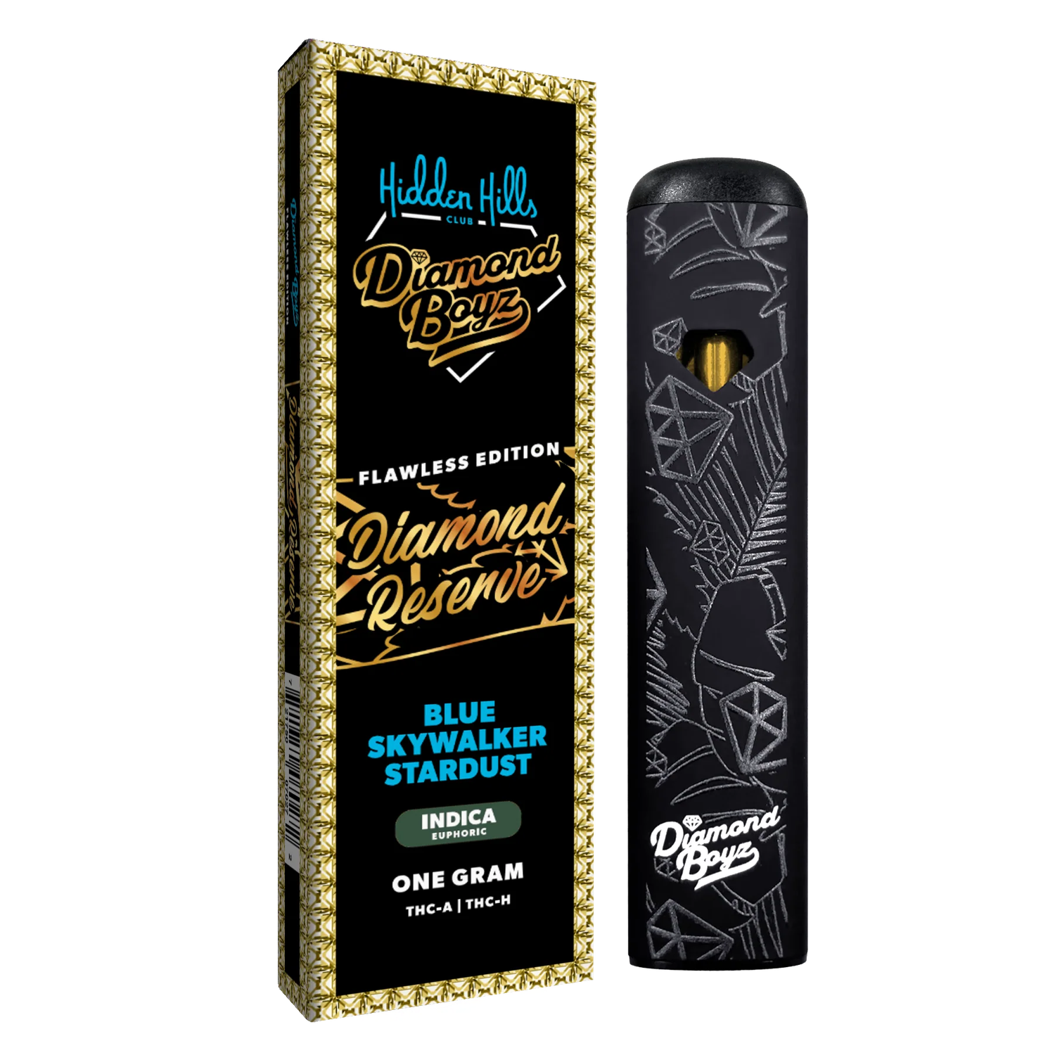 Hidden Hills X Diamond Boyz Diamond Reserve THCa + THCh Disposable 1g