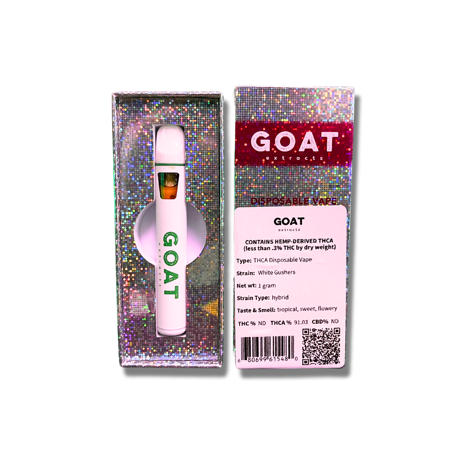 GOAT extracts 1g disposable - Live Rosin