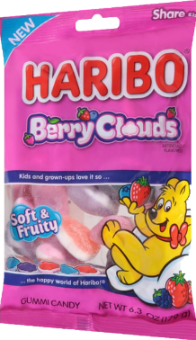 Haribo gummies, Flavor: Cloud gummies