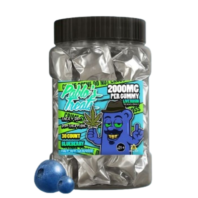 Pablo&#39;s Treats 2000mg Gummy ( Blueberry)