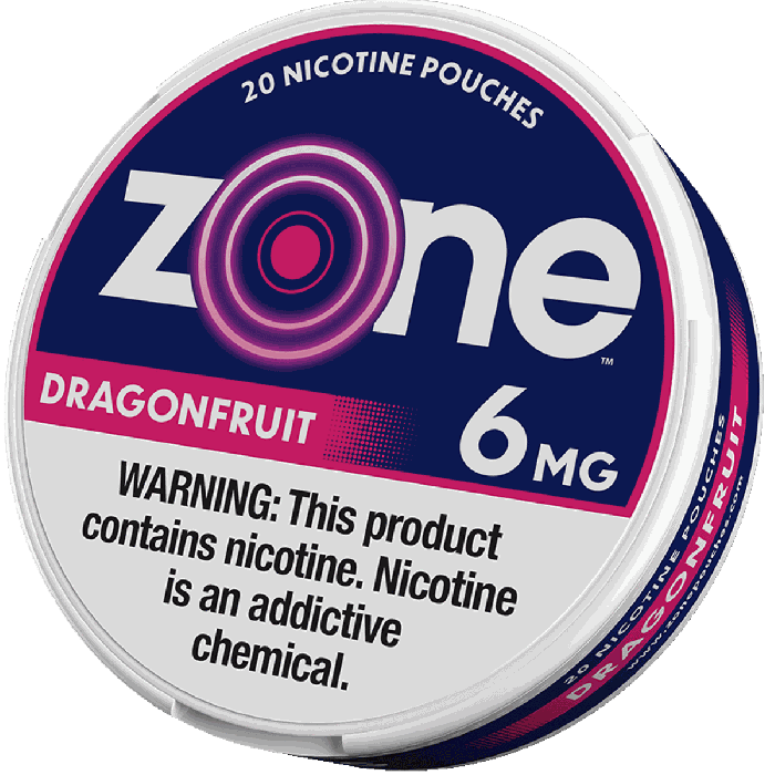 Zone 6mg dragonfruit nicotine pouches(tobacco free)