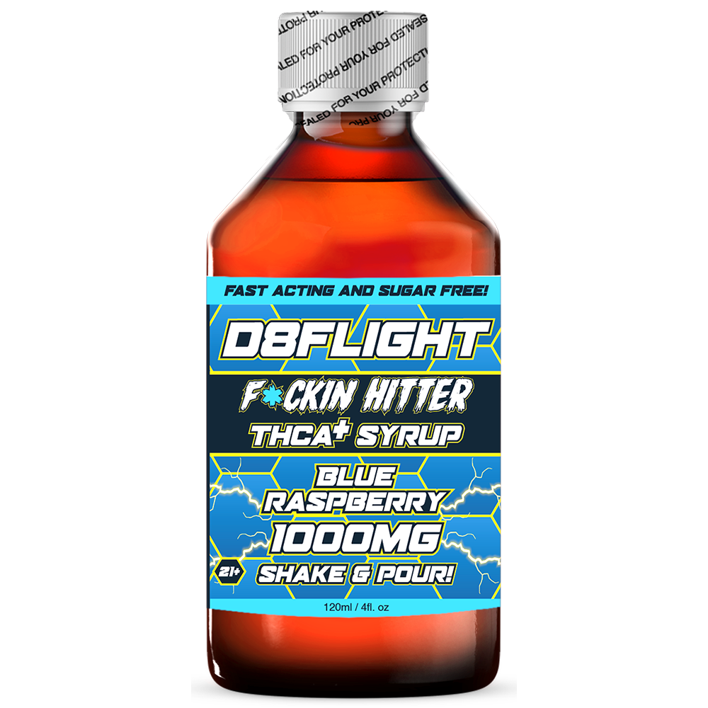D8 Flight Hitter Syrup(1000MG), Flavor: Blue razz