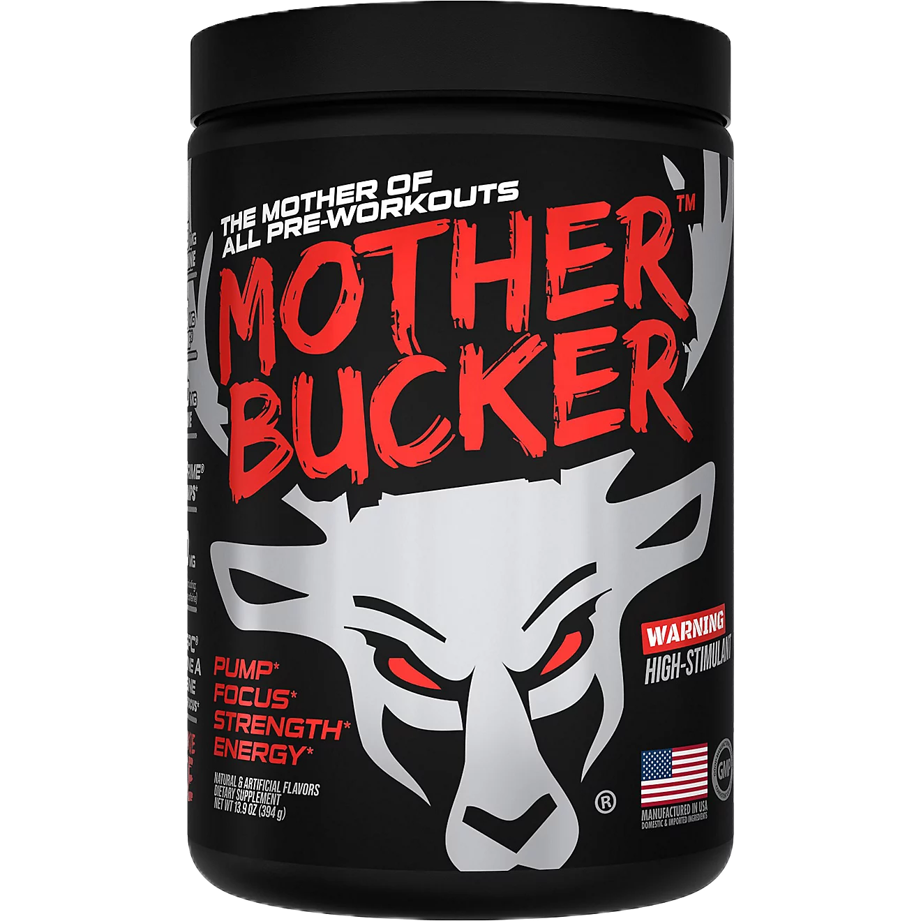 Bucked Up Mother Bucker pre workout(400mg), Flavor: Gym junkie juice