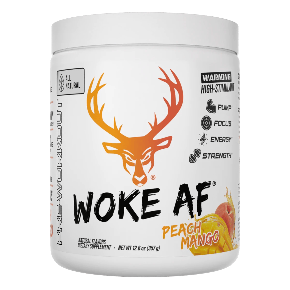 Bucked up Natural Pre-Workout, Flavor: Peach Mango