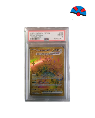 Pokemon (Psa Graded 8) Terapagos Ex#180/131 secret rare