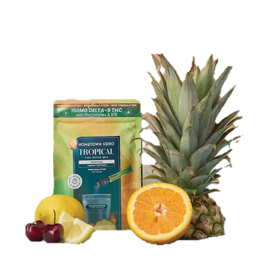 Hometown Hero THC Drink Mix(single packet), Flavor: Maui Dream Tropical Fruit Punch