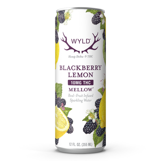 Wyld Real Fruit Infused Sparkling Water, Flavor: Blackberry Lemon