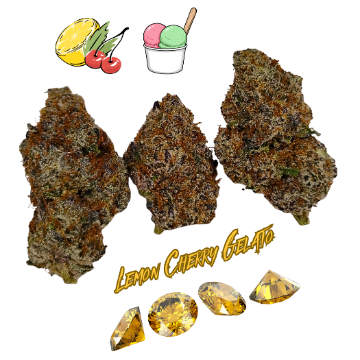 Lemon Cherry Gelato - Diamond Tier-THCa (33.29%)-Hybrid