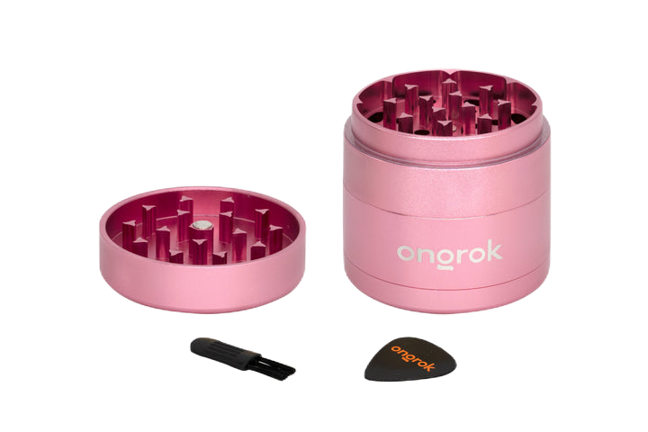 ONGROK – 4 Piece EZ Grinder – 55mm, Colour: rose gold