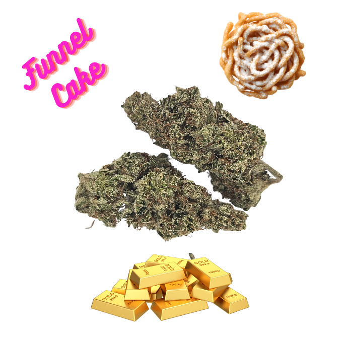 Funnel Cake- Gold Tier- THCa(32.71%)- Hybrid