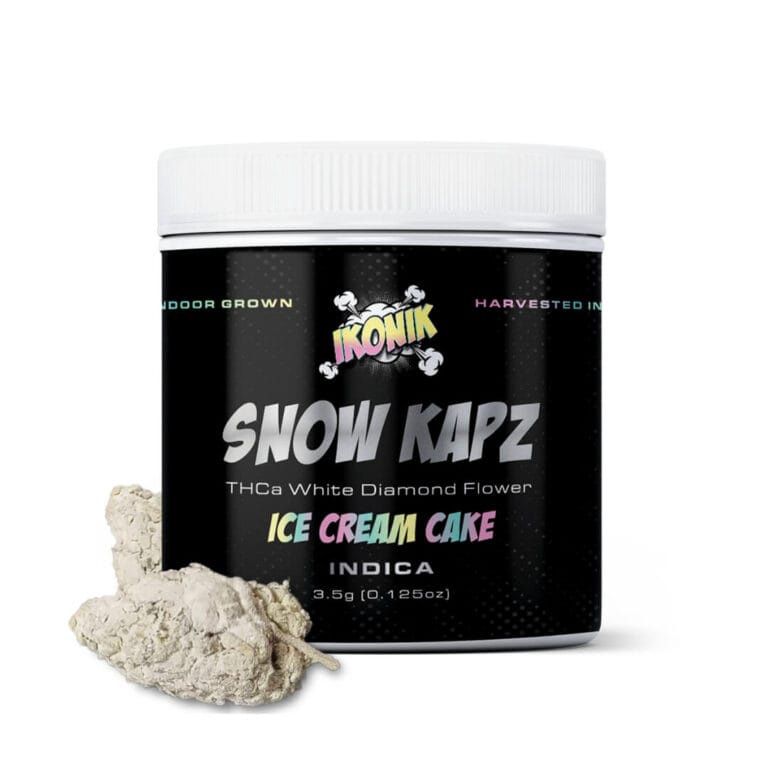 Ikonik – IK SnowKapz 3.5g Jar THCA, Flavor: Ice cream cake