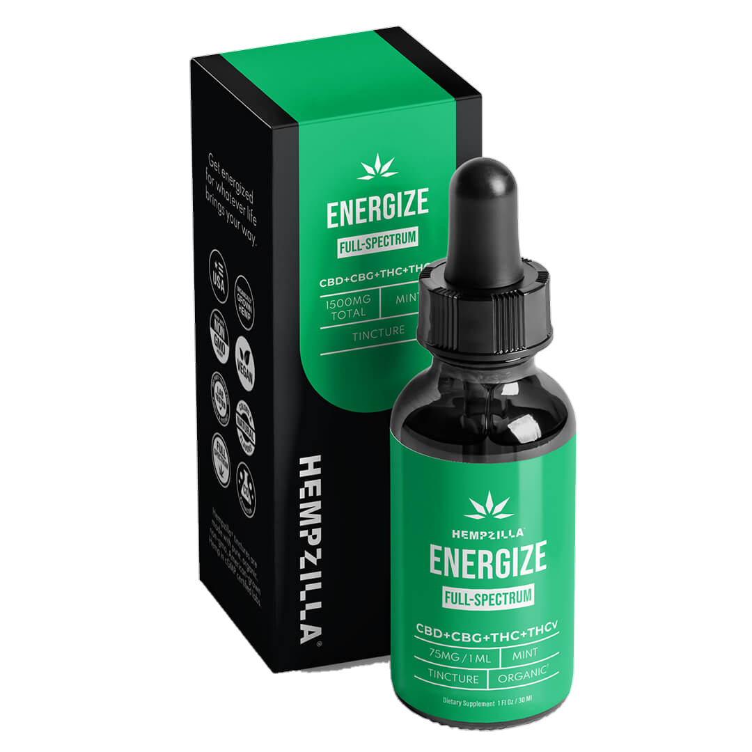 Hempzilla – HZ 1500mg Cbd Tincture, Flavor: Full Spectrum Energized