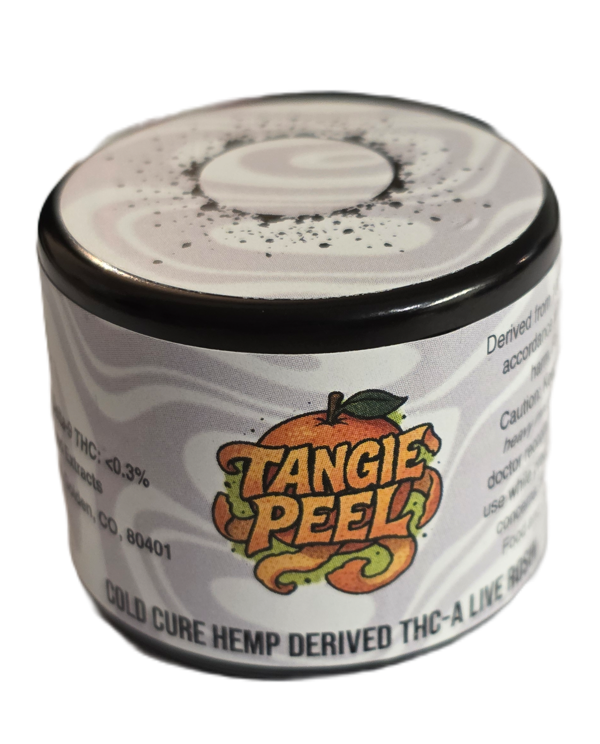 Cold Cure Pressed Live Rosin-THCa, Flavor: Tangie Peel