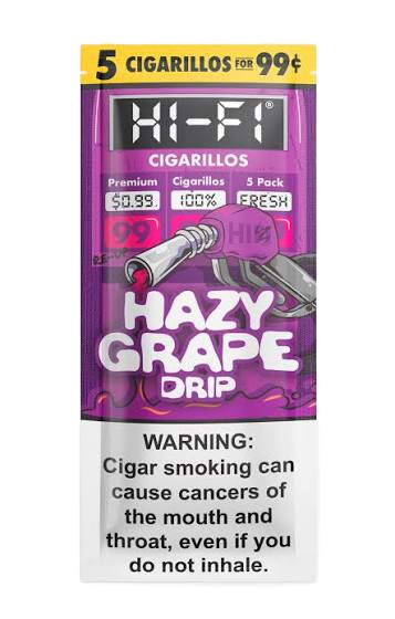 Hi-Fi Cigarillos, Flavor: Hazy Grape Drip