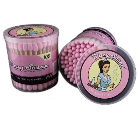 Blazy Susan Cotton Buds 100 ct, Colour: Pink