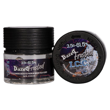 DazedFROSTED - 3.5G Snowball/Snow caps Flower (61.5%)