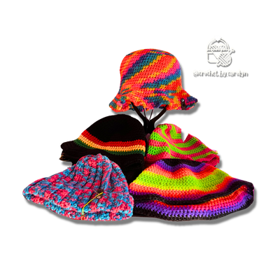 Handmade Crochet Bucket Hat - Crochet by Carolyn