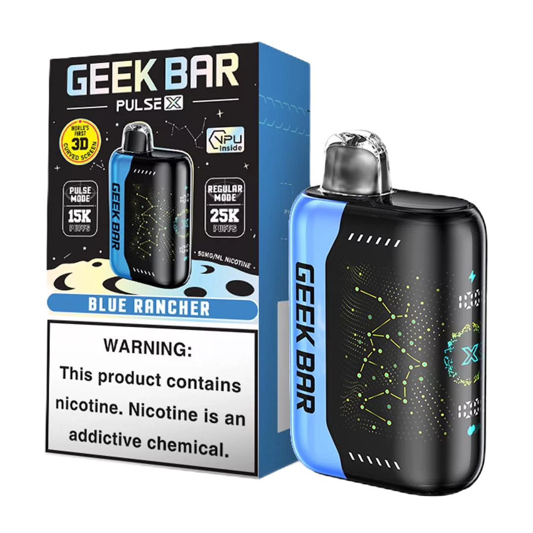Geek Bar Pulse X, Flavor: Blue rancher