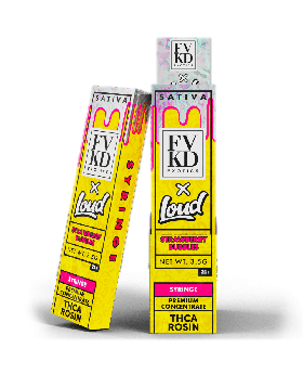 FVKD X Loud 3.5ml Syringe, Flavor: Strawberry Bubbles- Sativa